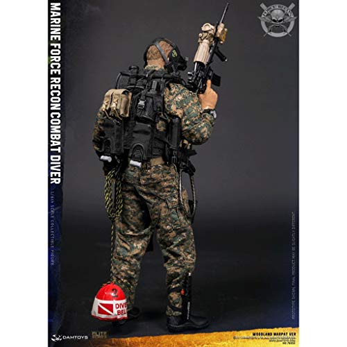 CQ 1/6 Ejército Escala figura de acción militar, 12 pulgadas MARINO Force Recon buceador del combate ARBOLADO MARPAT VER flexible macho soldado modelo de recogida de juguetes militares Set de Juegos m