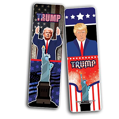 Creanoso Presidente Trump Colectores Marcadores (12-Pack) - Seis surtidos granel Paquete Book Page Clippers - Gran embutidoras regalos para adultos - regalo fresco Patriótica simbólico sorteos del co