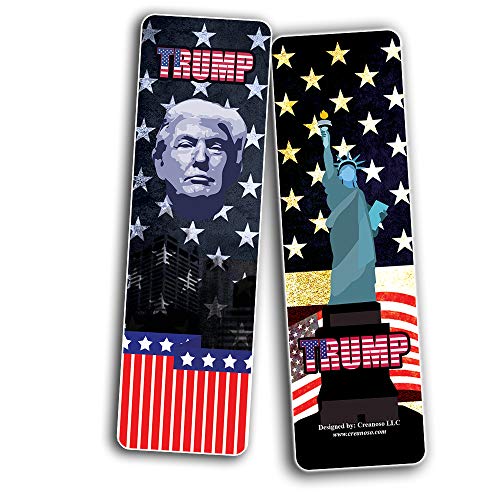 Creanoso Presidente Trump Colectores Marcadores (12-Pack) - Seis surtidos granel Paquete Book Page Clippers - Gran embutidoras regalos para adultos - regalo fresco Patriótica simbólico sorteos del co