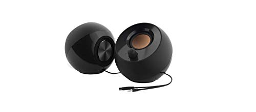 Creative Labs Pebble 4.4W Negro altavoz - Altavoces (2.0 canales, Alámbrico, 3,5 mm, 4,4 W, 100 - 17000 Hz, Negro)