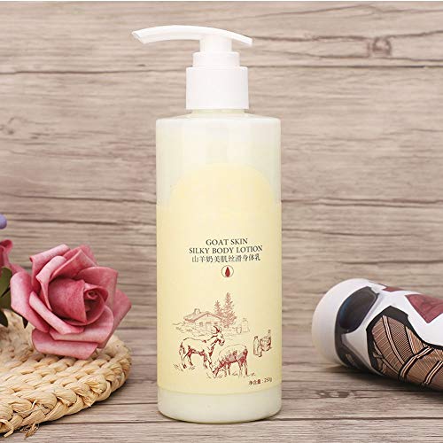 Crema Corporal Leche de Cabra Alivio Loción Corporal para Eliminar Líneas Finas del Cuerpo y Piel de Pollo, Hidratación y Antienvejecimiento Verano Crema Corporal Calmante 250 ml