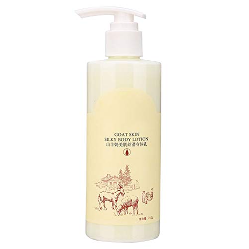 Crema Corporal Leche de Cabra Alivio Loción Corporal para Eliminar Líneas Finas del Cuerpo y Piel de Pollo, Hidratación y Antienvejecimiento Verano Crema Corporal Calmante 250 ml