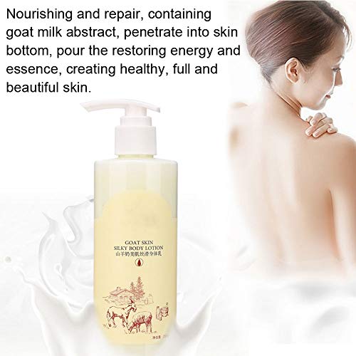 Crema Corporal Leche de Cabra Alivio Loción Corporal para Eliminar Líneas Finas del Cuerpo y Piel de Pollo, Hidratación y Antienvejecimiento Verano Crema Corporal Calmante 250 ml