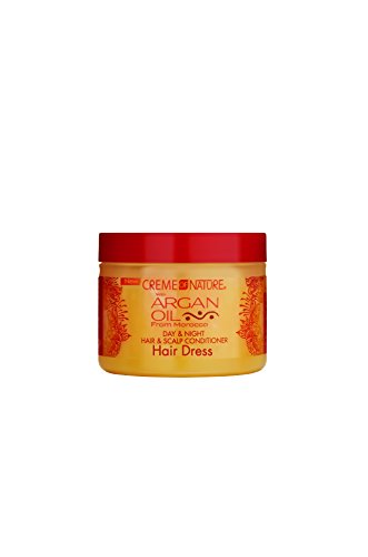 Crema de naturaleza Aceite de argán Día Noche Acondicionador para cabello y cuero cabelludo, 4.76 oz / 135 g