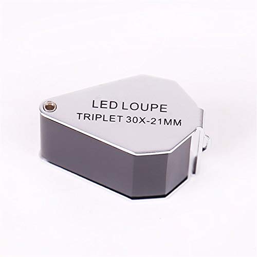 Cristal de la joyería de la Lupa del Lazo llevó la luz Que magnifica joyero de Ojos Lupa con Luz Led Gafas Lupa