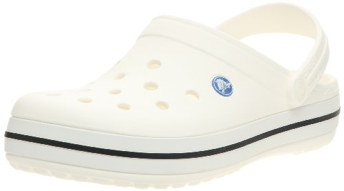 Crocs Crocband, Zuecos Unisex Adulto, Blanco White, 37/38 EU