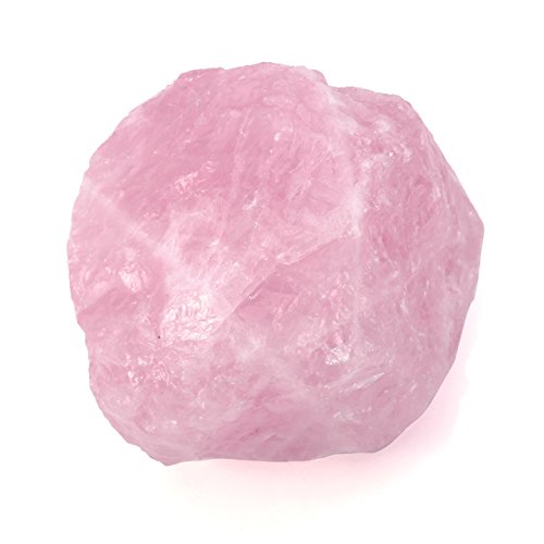 CrystalTears - Gemas de cuarzo rosa para envolver alambre, pulido, golosinas, reiki y wicca