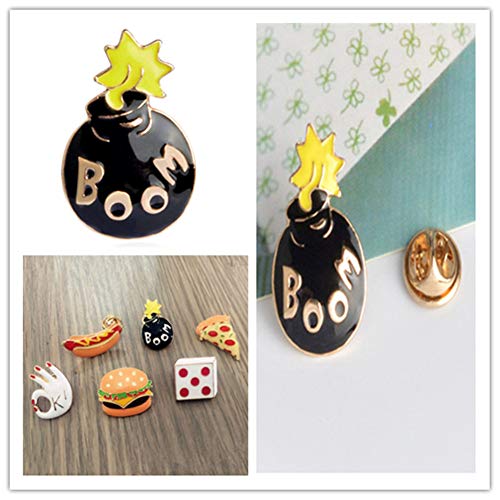 Csheng Broche Vestido Novia Broches para Ropa Pin Broches de Perro para Mujer Pines de Esmalte Broche Damas broches Boom