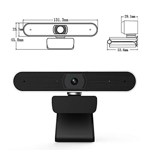 CttiuliSxt webcam, FHD 1080p Cámara De Enfoque Automático, La Cámara Del Ordenador Negro Con Una Función De Trigo, Omnidireccional, Apoya La Cámara Web Sistemas Operativos Libres Controlador USB Conve
