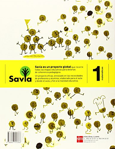 Cuaderno de matemáticas. 1 Primaria, 2 Trimestre. Savia - 9788467570366