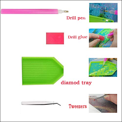 Cuadrado completo/redondo 5D DIY Diamante bordado Alicia en el país de las maravillas Diamante Pintura Punto de cruz Rhinestone Mosaico decoración