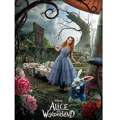 Cuadrado completo/redondo 5D DIY Diamante bordado Alicia en el país de las maravillas Diamante Pintura Punto de cruz Rhinestone Mosaico decoración