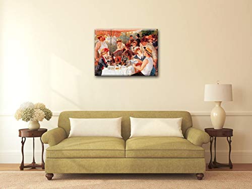 Cuadro Lienzo, Impresión Digital - El Almuerzo De Los Remeros Pierre Auguste Renoir, cm. 80x100 - Decoración Pared