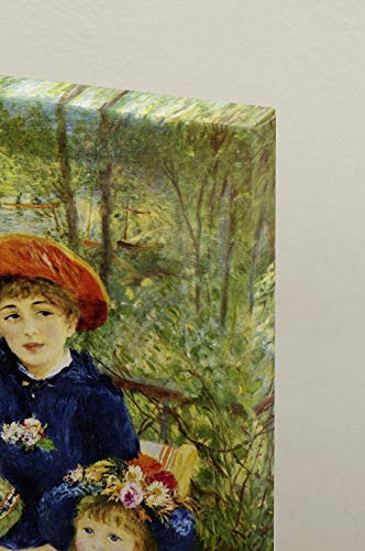 Cuadro Lienzo, Impresión Digital - En La Terraza Pierre Auguste Renoir, cm. 80x100 - Decoración Pared