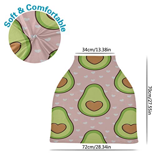 Cubierta de asiento de coche de bebé para niños Cubierta de carrito de compras de fruta de aguacate Cubierta de lactancia para bebés Cubierta de asiento de carrito de compras para bebés Protege a beb