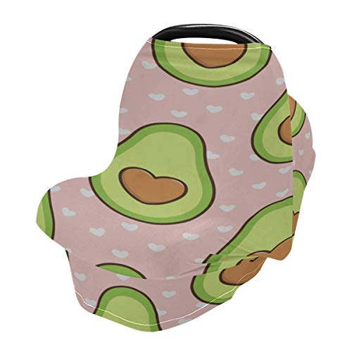 Cubierta de asiento de coche de bebé para niños Cubierta de carrito de compras de fruta de aguacate Cubierta de lactancia para bebés Cubierta de asiento de carrito de compras para bebés Protege a beb