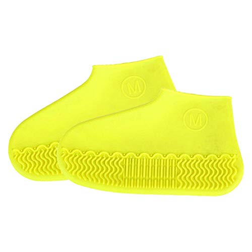 Cubierta del Zapato, Cubrecalzado, Cubierta del Zapato Impermeable, Funda de Silicona para Zapatos con Suela Antideslizante, Lavable Cubierta del Zapato Reutilizable Para Días de Lluvia y Nieve-M