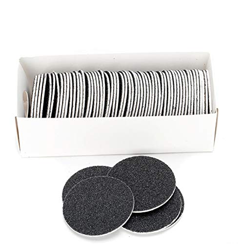 Cuidado eléctrico de los pies, máquina portátil para pulir pies de pedicura, papel de lija de reemplazo 60, eliminar callos, grietas, piel seca y muerta, pies suaves (Pink)