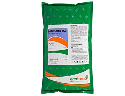 CULTIVERS Force-Mar Eco 1 Kg. Abono Orgánico Ecológico 100% Algas Marinas polvo soluble. Extracto de algas 100%. Fertilizante Bioactivador a base de extractos de Ascophyllum nodosum.
