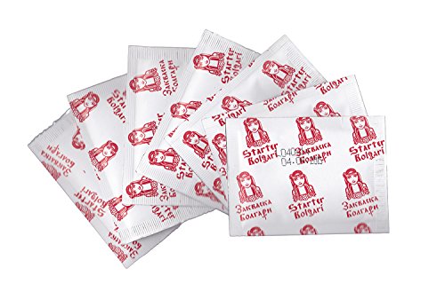 Cultivo de yogur"BOLGARI" – Paquete de 7 bolsitas de cultivo liofilizado para preparar yogur probiótico