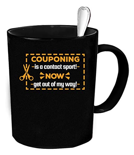 Cupones Taza de café de 11 oz ¡Los cupones son un deporte de contacto! ¡Ahora sal de mi camino! regalo divertido