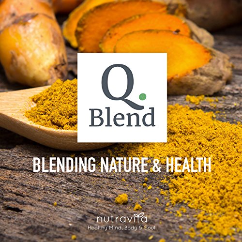 Curcuma Orgánica (1500mg) con Pimienta Negra - Curcuma en Capsulas Vegana con 1350mg de Cúrcuma y 150mg de 95% Extracto de Cúrcuma Orgánica por Porción - Hecho en el Reino Unido por Nutravita