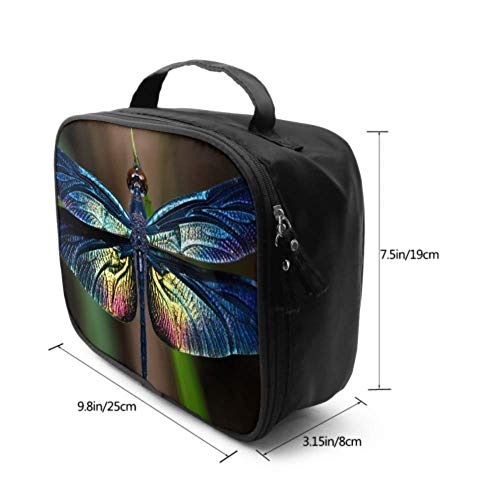 Cute and Petite Elf Dragonfly Travel Baby Make Up Bag Bolsas de Regalo cosméticas Bolsas Maquillaje pequeño Bolsa Impresa multifunción para Mujeres