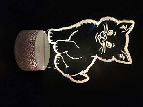 Cute Pets Cats Animal 3D Lamp for Girls NightlightOperated Usb Led Night Light Lamp Cool Decorativo para interiores