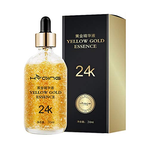 Cutelove Pure 24k Gold Essence Face Serum para hidratar y aclarar la piel, suero antiarrugas y antienvejecimiento