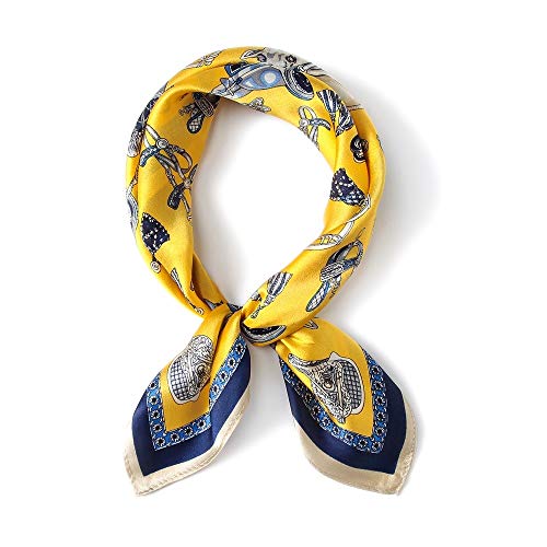 CXBHB Primavera y otoño Bufanda de seda nueva Ocupación femenina Regalo de seda salvaje Bufanda pequeña Bufanda de seda