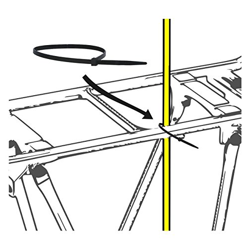 Cycley® | Bicicleta banderín | Seguridad Bandera | bicicleta | variado color | 4 piezas | Longitud 160 cm
