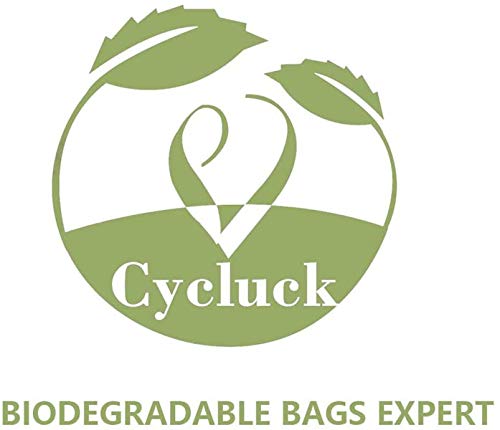 Cycluck 100% Biodegradables Bolsas de Basura Perros Extra Gruesa con Certificación Europea EN13432 Home Compost, Hecho de Almidón de Maíz (300 Bolsas, Verde)
