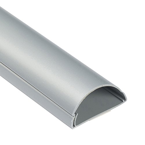D-Line 1M5025A Canaleta, Efecto Aluminio, 1 Metro