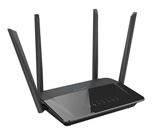 D-Link DIR-842 - Router WiFi AC 1200 Mbps (802.11ac, 4 Puertos Gigabit Ethernet RJ-45 10/100/1000 Mbps, 1 Puerto WAN Gigabit, WPS, WPA2, QoS, 4 Antenas externas) Negro