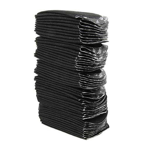 dailymall 100x Desechables Almohadillas Protectoras para Sudor de Axilas Almohadillas de Antitranpirante para Axilas - Negro