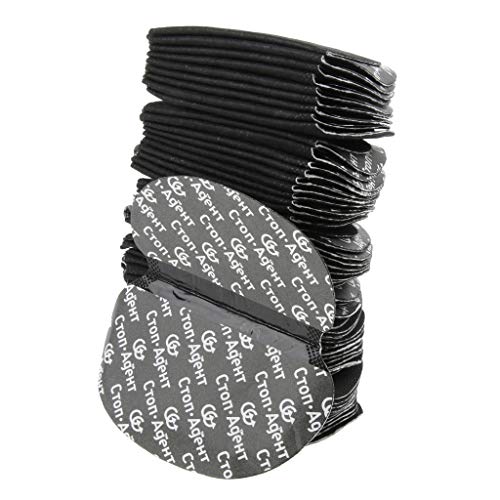 dailymall 100x Desechables Almohadillas Protectoras para Sudor de Axilas Almohadillas de Antitranpirante para Axilas - Negro