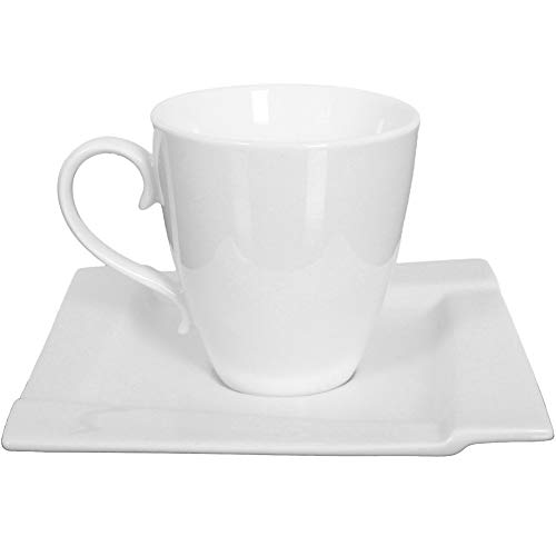 Dajar kubiko Café – Set 17 Piezas, Porcelana, Blanco, 27,3 x 19,7 x 24,7 cm, – Unidades