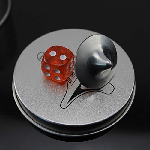 Daxoon Spinning Top de Metal con Cubo Totem Spinning aleación de Zinc Vintage para niños
