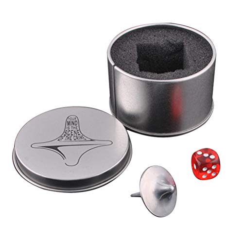 Daxoon Spinning Top de Metal con Cubo Totem Spinning aleación de Zinc Vintage para niños