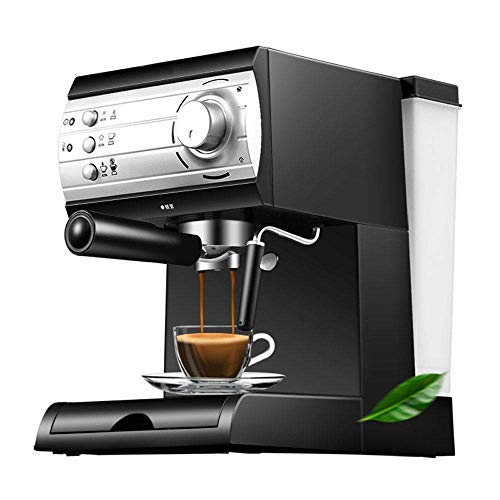 DBSCD Máquina de café Espresso y Taza de café para una Sola Taza, espumador de Leche para Capuchino y café con Leche con vaporizador de Leche, Acero Inoxidable, Bomba de 20 Bares, 850