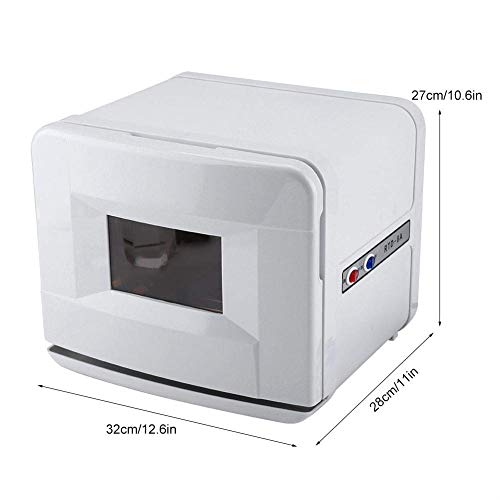 DC HOUSE Mini Calentador de Toallas Gabinete Toalla Caliente Calefacción Esterilizador de esterilización UV para Uso en el baño (130W, 8L)