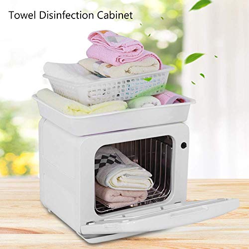 DC HOUSE Mini Calentador de Toallas Gabinete Toalla Caliente Calefacción Esterilizador de esterilización UV para Uso en el baño (130W, 8L)