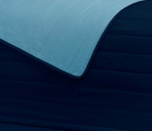 Dcasa On-Line Siena Funda Cubre Sofá, Microfiber, Marino/Azul, 4 plazas