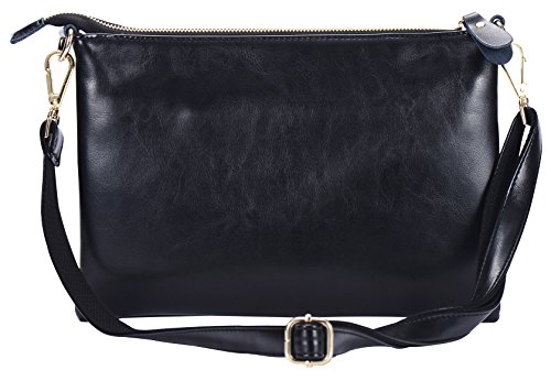 DCCN Bolsos Bandolera Cuero Piel Cartera Bolsa para Mujer