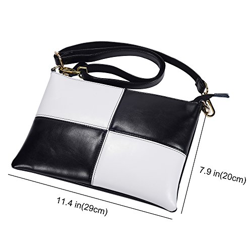 DCCN Bolsos Bandolera Cuero Piel Cartera Bolsa para Mujer