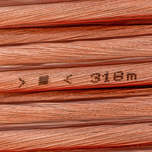 DCSk – 10m - 2 x 2.5mm² - Cable para Altavoces – Cable OFC para Altavoces, Adecuado para Altavoces de Coche, Cobre Puro sin oxígeno 99.99%, Transparente