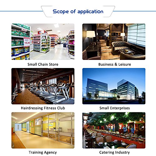 Decdeal 2.4" TFT USB Máquina de Asistencia Biométrica de Huella Dactilar, Sistema Española, LCD Pantalla Soporte Configuración de Español y Portugués