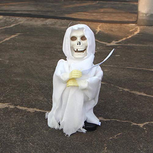 Decoración de Halloween Festival de Fantasmas Trucos de decoración Accesorios Control de Voz Ghost Bar KTV Casa embrujada Paisaje Miedo Swing Ghost Black