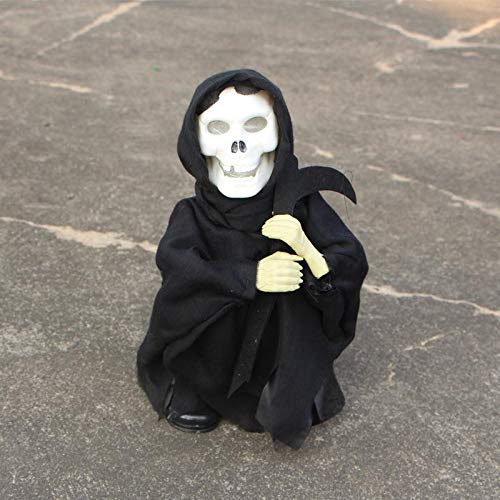 Decoración de Halloween Festival de Fantasmas Trucos de decoración Accesorios Control de Voz Ghost Bar KTV Casa embrujada Paisaje Miedo Swing Ghost Black