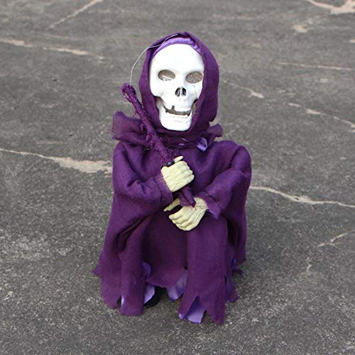 Decoración de Halloween Festival de Fantasmas Trucos de decoración Accesorios Control de Voz Ghost Bar KTV Casa embrujada Paisaje Miedo Swing Ghost Black